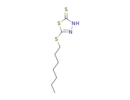 Molecular Structure of 99182-20-4 (5-HEPTYLTHIO-1,3,4-THIADIAZOLE-2-THIOL)