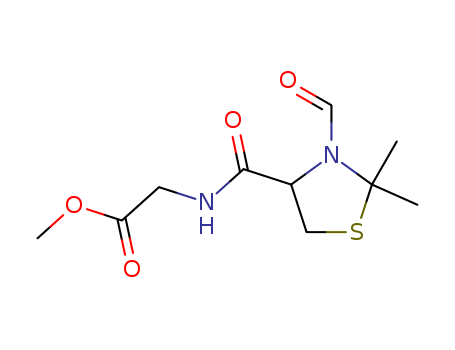 (R)-N-(3-FORMYL-2,2-DIMETHYL-THIAZOLIDINE-4-CARBOXY)-GLYCINE METHYL ESTER