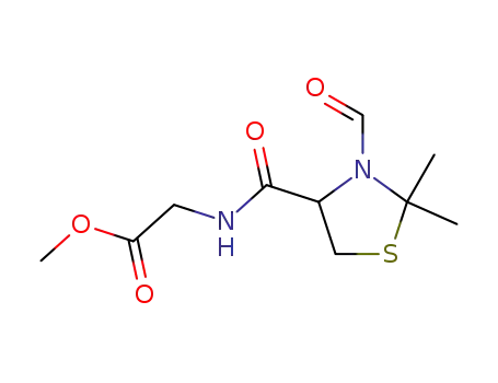 (R)-N-(3-FORMYL-2,2-DIMETHYL-THIAZOLIDINE-4-CARBOXY)-GLYCINE METHYL ESTER