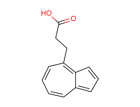 Molecular Structure of 94771-32-1 (4-Azulenepropanoic acid)