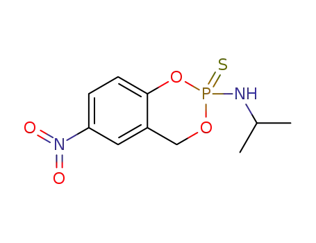 Molecular Structure of 99300-63-7 (N-(1-Methylethyl)-6-nitro-4H-1,3,2-benzodioxaphosphorin-2-amine 2-sulfide)