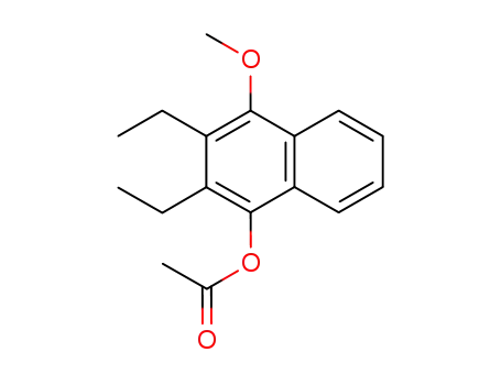 Molecular Structure of 99120-56-6 (2,3-diethyl-4-methoxy-1-naphthalenol acetate)