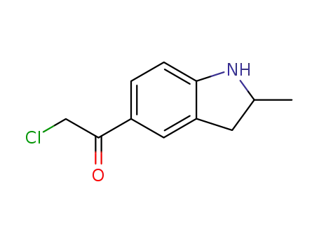 Molecular Structure of 99859-71-9 (Ketone, chloromethyl 2-methyl-5-indolinyl (6CI))