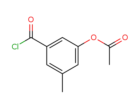 Molecular Structure of 99184-05-1 (3,5-Cresotoyl chloride, acetate (6CI))