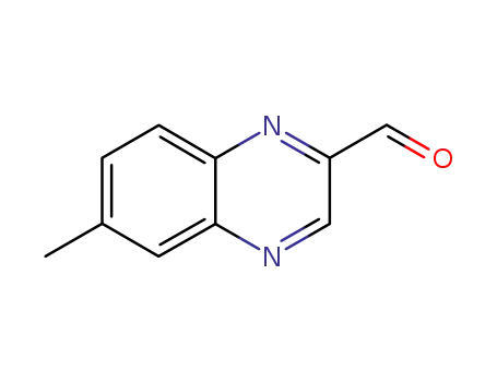 Molecular Structure of 99361-22-5 (2-Quinoxalinecarboxaldehyde,6-methyl-(6CI))