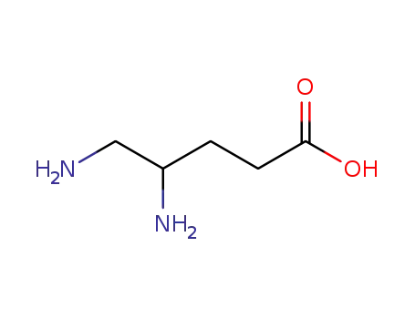 Molecular Structure of 99363-27-6 (4,5-diaminopentanoic acid)