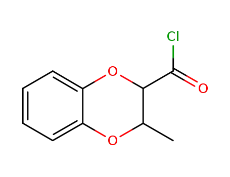 Molecular Structure of 99184-03-9 (1,4-Benzodioxan-2-carbonyl chloride, 3-methyl- (6CI))