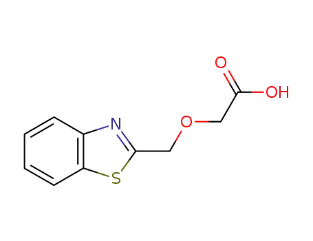 Molecular Structure of 99513-52-7 (Acetic acid, (2-benzothiazolylmethoxy)- (6CI))
