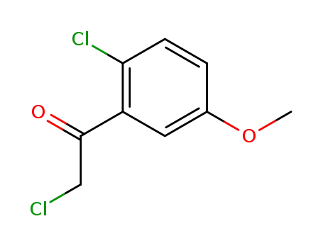 Molecular Structure of 99846-94-3 (Acetophenone, 2,2-dichloro-5-methoxy- (6CI))
