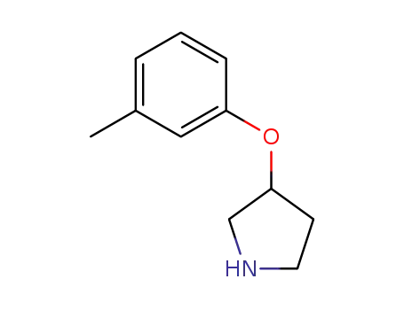 Molecular Structure of 946726-81-4 (3-(3-METHYLPHENOXY)PYRROLIDINE)