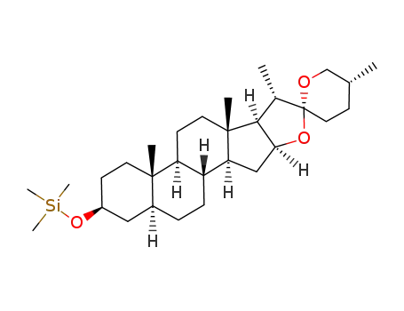 Molecular Structure of 156590-26-0 ((3β,5α,25R)-3-trimethylsilyloxyspirostane)