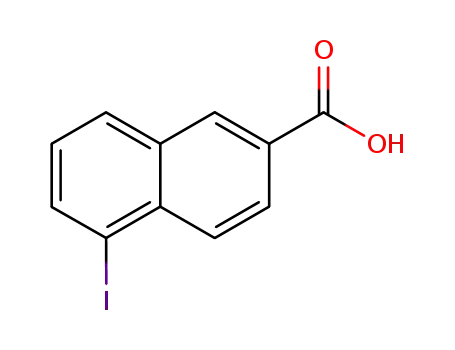 Molecular Structure of 99866-71-4 (5-Iodonaphthalene-2-carboxylic acid)