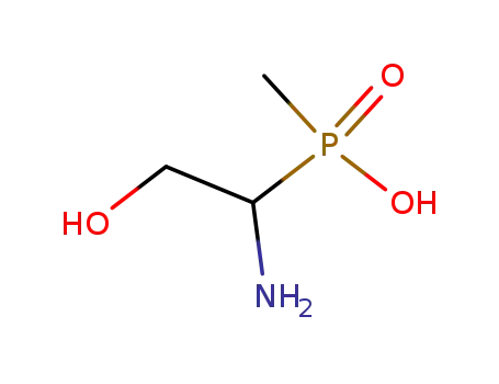 Molecular Structure of 94776-62-2 (1-amino-2-hydroxyethane P-methyl phosphonic acid)