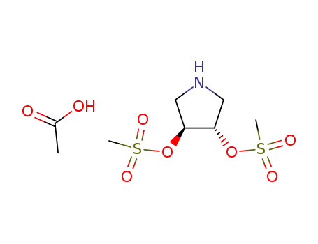 (3S,4S)-3,4-bis(methylsulfonyloxy)pyrrolidinium-acetat