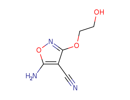 4-ISOXAZOLECARBONITRILE,5-AMINO-3-(2-HYDROXYETHOXY)-CAS