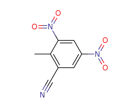 Molecular Structure of 948-31-2 (2-CYANO-4,6-DINITRO-1-METHYLBENZENE)