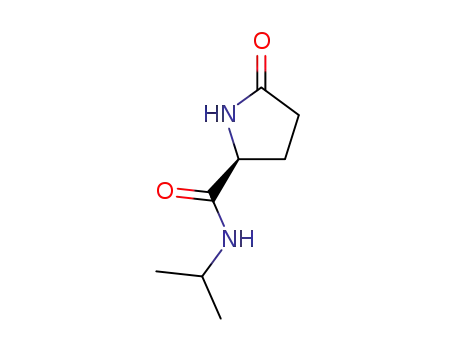 Molecular Structure of 99767-90-5 (2-Pyrrolidinecarboxamide,N-isopropyl-5-oxo-(6CI))