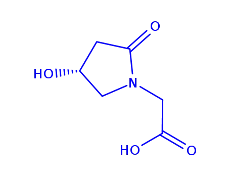Molecular Structure of 99437-11-3 ((S)-4-HYDROXY-2-PYRROLIDINONE-1-N-ACETIC ACID)
