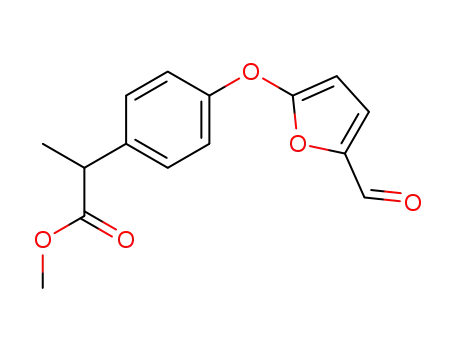 Methyl 4-((5-formyl-2-furanyl)oxy)-alpha-methylbenzeneacetate