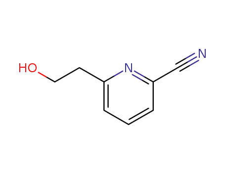 Picolinonitrile, 6-(2-hydroxyethyl)- (6CI)