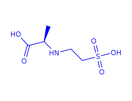 Molecular Structure of 99493-43-3 (N-(2-sulfoethyl)-D-alanine)