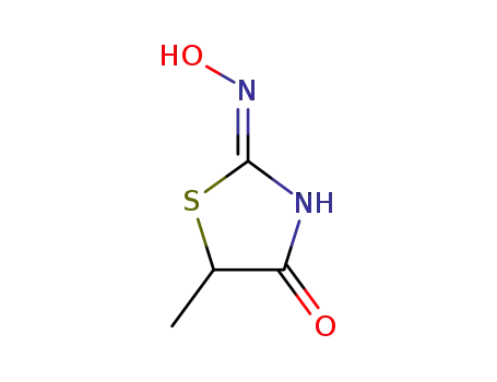 Molecular Structure of 99171-02-5 (2,4-Thiazolidinedione,  5-methyl-,  2-oxime  (6CI))