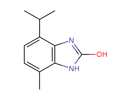 Molecular Structure of 99840-60-5 (2-Benzimidazolol,4-isopropyl-7-methyl-(6CI))