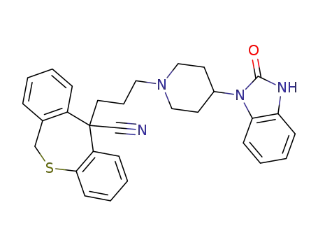 Dibenzo(b,e)thiepin-11-carbonitrile, 6,11-dihydro-11-(3-(4-(2,3-dihydro-2-oxo-1H-benzimidazol-1-yl)-1-piperidinyl)propyl)-