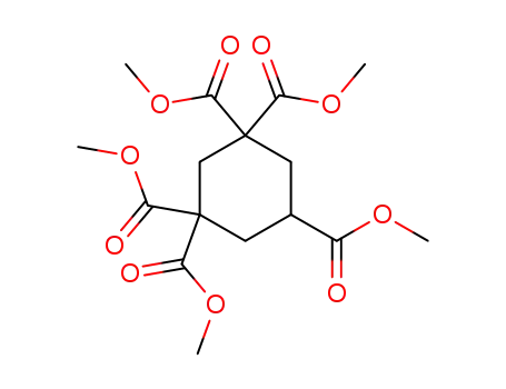 Molecular Structure of 99627-63-1 (PENTAMETHYL CYCLOHEXANE-1,1,3,3,5-PENTACARBOXYLATE)