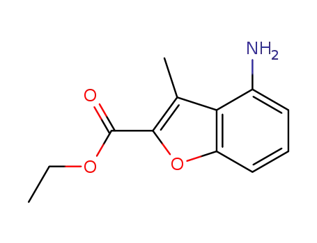 Molecular Structure of 99245-00-8 (ethyl 4-amino-3-methylbenzofuran-2-carboxylate)
