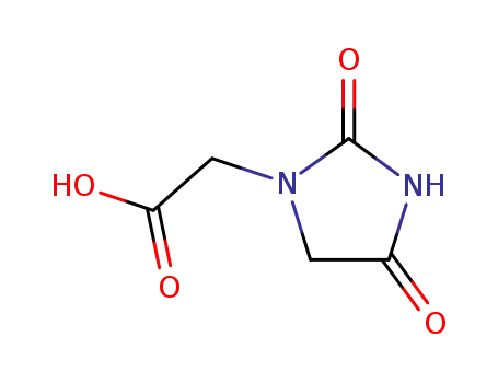 Molecular Structure of 94738-31-5 ((2,4-DIOXO-IMIDAZOLIDIN-1-YL)-ACETIC ACID)