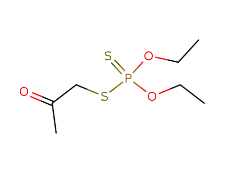 Molecular Structure of 995-30-2 (Dithiophosphoric acid O,O-diethyl S-acetonyl ester)