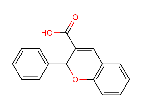 2H-1-Benzopyran-3-carboxylic acid, 2-phenyl-