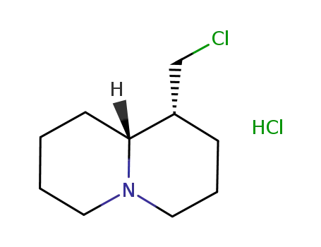 Molecular Structure of 75853-57-5 ((1R,9aR)-1-chloromethyl-octahydro-2H-quinolizine hydrochloride)