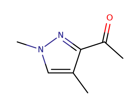Molecular Structure of 99644-93-6 (Ketone, 1,4-dimethylpyrazol-3-yl methyl (6CI))