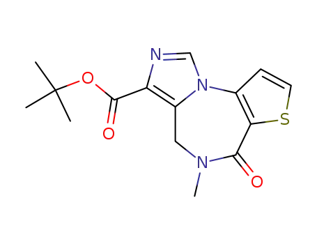 Molecular Structure of 99632-94-7 (5,6-DIHYDRO-5-METHYL-6-OXO-4H-IMIDAZO[1,5-A]THIENO[2,3-F][1,4]DIAZEPINE-3-CARBOXYLIC ACID 1,1-DIMETHYLETHYL ESTER)