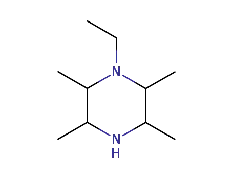 Molecular Structure of 99178-23-1 (Piperazine, 1-ethyl-2,3,5,6-tetramethyl- (6CI))