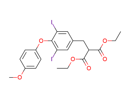 [3,5-Diiodo-4-(p-methoxyphenoxy)benzyl]-malonic acid diethyl ester