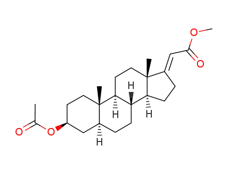 3β-acetoxy-5α-pregnene-(17(20)<i>seqtrans</i>)-oic acid-(21)-methyl ester