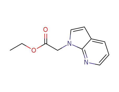 Molecular Structure of 1048913-05-8 (ethyl 2-(1H-pyrrolo[2,3-b]pyridin-1-yl)acetate)