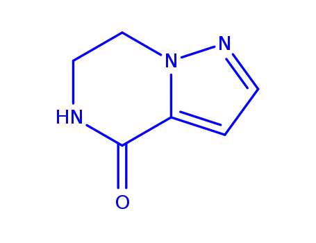 Molecular Structure of 951626-38-3 (6,7-DIHYDRO-PYRAZOLO[1,5-A]PYRAZIN-4(5H)-ONE)