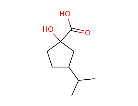 1-hydroxy-3-isopropyl-cyclopentanecarboxylic acid