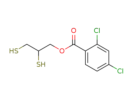 Molecular Structure of 103645-51-8 (2,3-disulfanylpropyl 2,4-dichlorobenzoate)