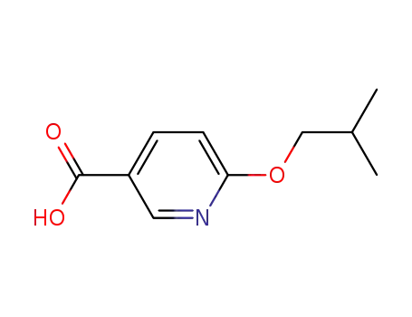 Molecular Structure of 1016756-23-2 (6-(2-methylpropoxy)pyridine-3-carboxylic acid)