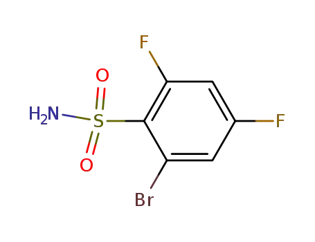 Molecular Structure of 951624-79-6 (2-BROMO-4,6-DIFLUOROBENZENESULFONAMIDE)