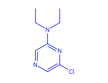 Molecular Structure of 951885-43-1 (6-Chloro-N,N-diethylpyrazin-2-amine)