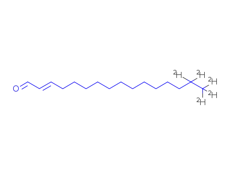 Molecular Structure of 948862-50-8 ((2E)-hexadecenal(d5))