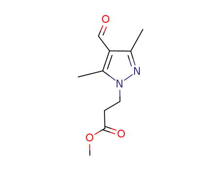 1H-pyrazole-1-propanoic acid, 4-formyl-3,5-dimethyl-, meth