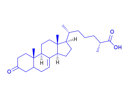 Molecular Structure of 949004-12-0 ((25S)-Δ7-Dafachronic Acid)