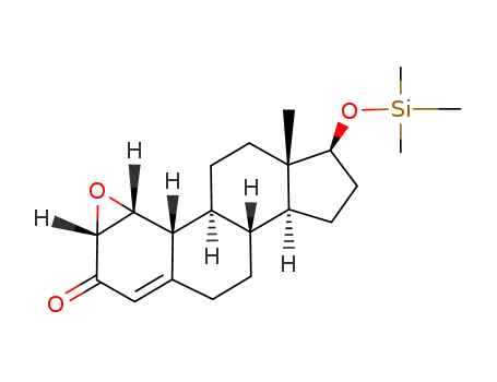 Molecular Structure of 139042-24-3 (17β-((Trimethylsilyl)oxy)-1α,2α-epoxyestr-4-en-3-one)